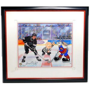 WAYNE GRETSKY Signed Limited Edition Cel Bugs Bunny Looney Tunes Art Cell Hockey
